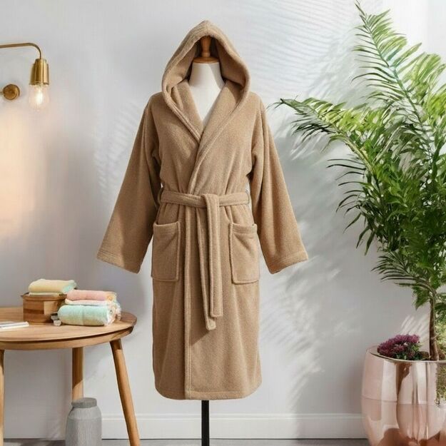 Veliūrinis chalatas su kapišonu 4