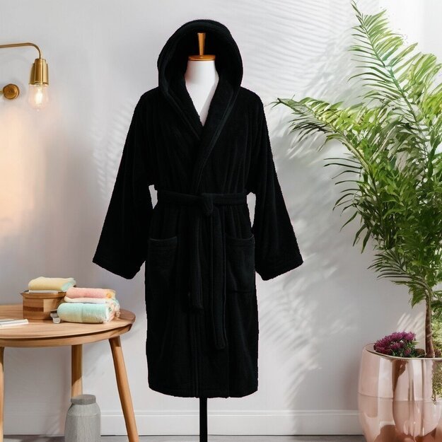 Veliūrinis chalatas su kapišonu 7