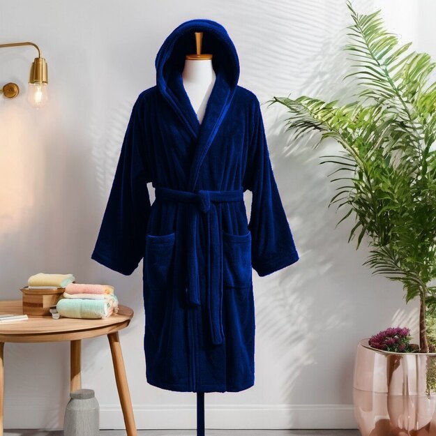 Veliūrinis chalatas su kapišonu 3