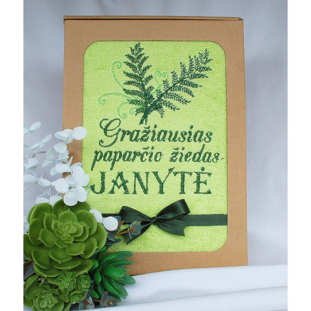 Siuvinėtas rankšluostis "Joninių žiedas"