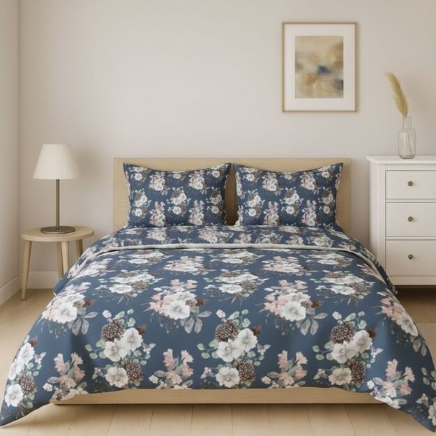 Satininė patalynė "Nakties žiedai"