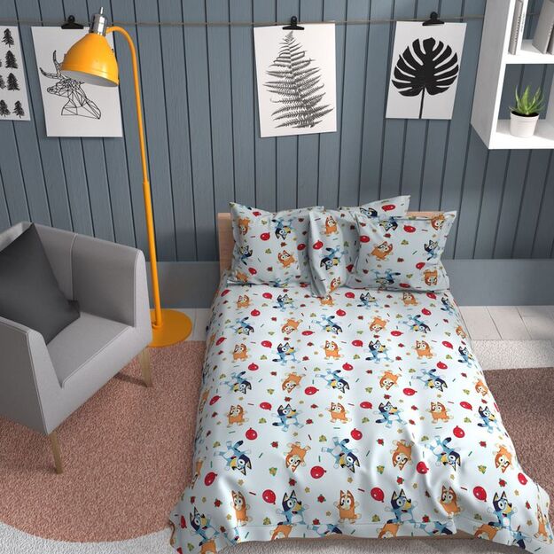 Vaikiška medvilninė patalynė "Bluey"