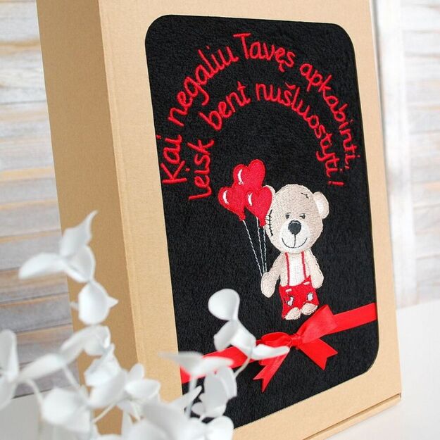 Siuvinėtas rankšluostis "Meškiukas" 2