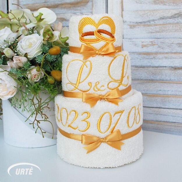 Rankšluosčių tortas "Vestuvių tortas"