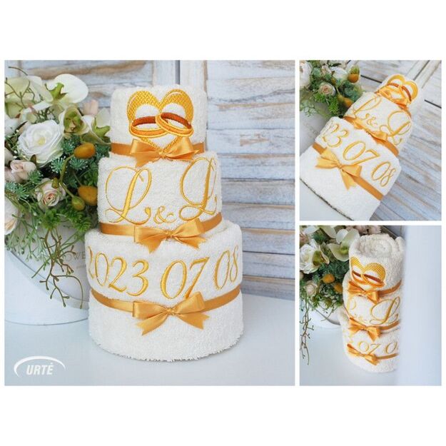 Rankšluosčių tortas "Vestuvių tortas" 1