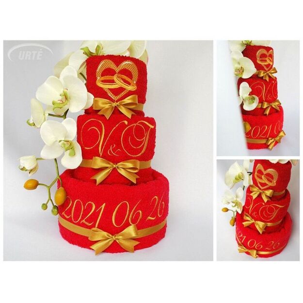 Rankšluosčių tortas "Vestuvių tortas" 4