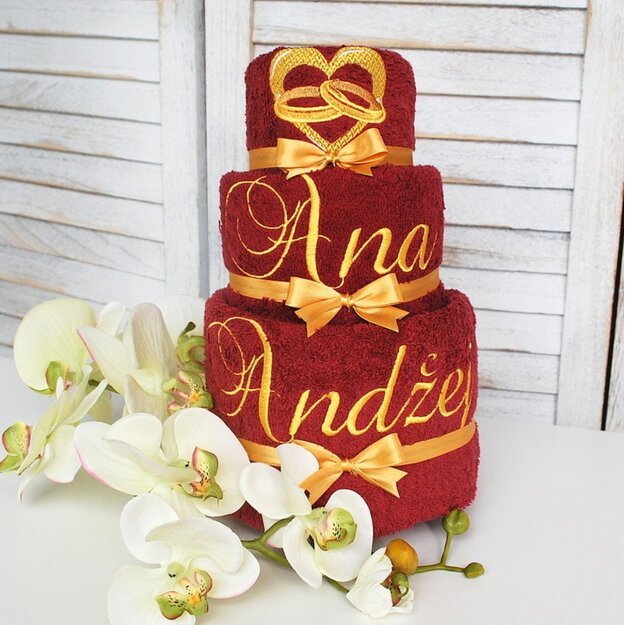 Rankšluosčių tortas "Vestuvių tortas" 2