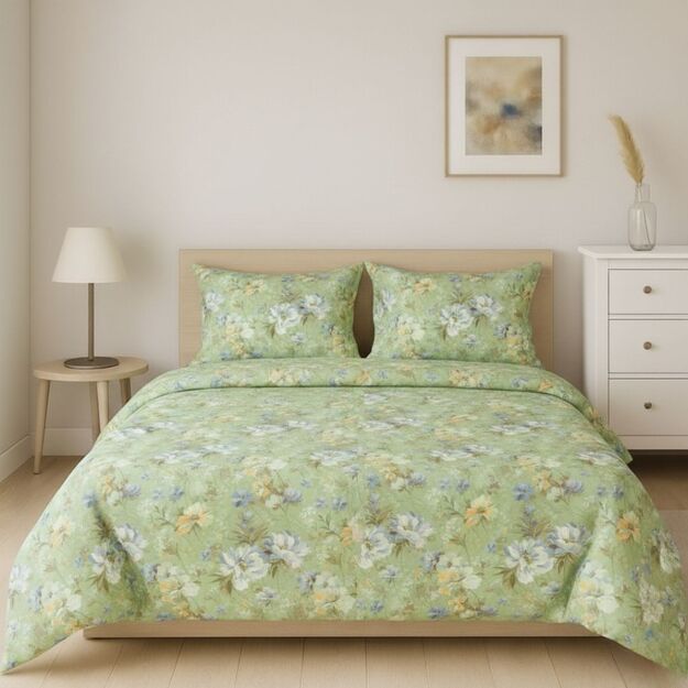 Mako satino patalynė "Žiedų tyluma"