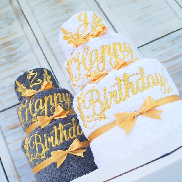 Rankšluosčių tortas "Happy Birthday" 2