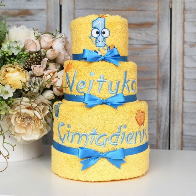 Rankšluosčių tortas "Gimtadienio tortas berniukui"