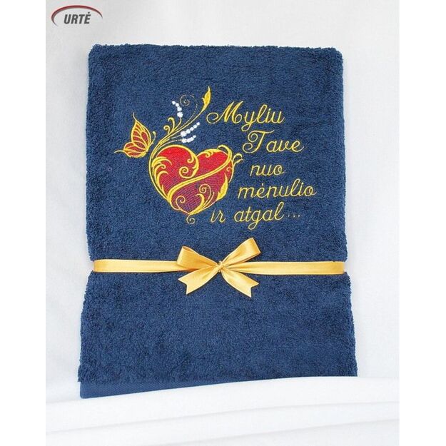 Siuvinėtas rankšluostis "Trapi širdis" 3