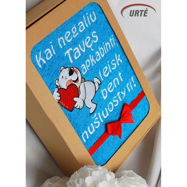 Siuvinėtas rankšluostis "Mylimas meškiukas" 3