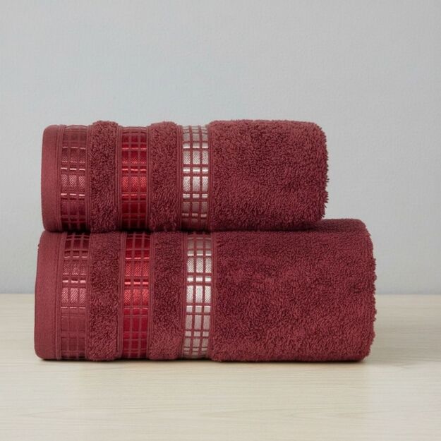 LUXURY medvilninis rankšluostis "Bordo"