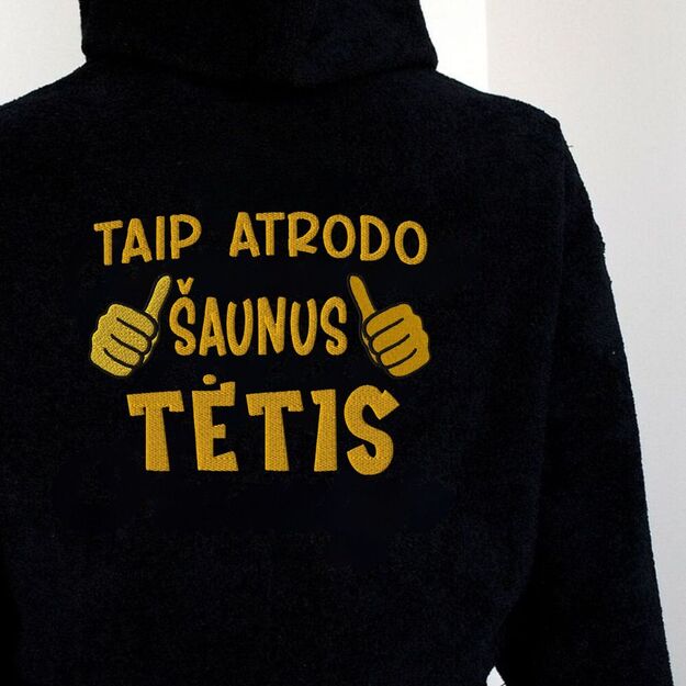 Siuvinėtas chalatas "Šauniausias Tėtis"