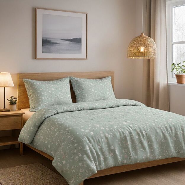 Satininė patalynė "Švelni žaluma"