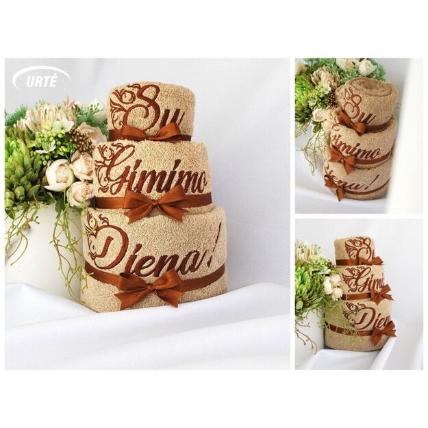 Rankšluosčių tortas "Su Gimimo Diena" 6