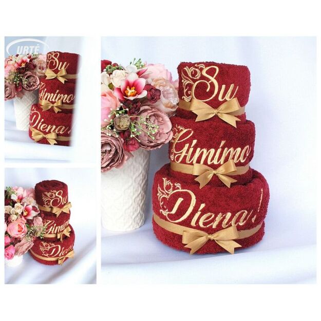 Rankšluosčių tortas "Su Gimimo Diena" 3