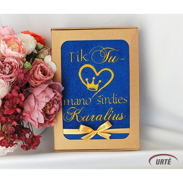 Siuvinėtas rankšluostis "Širdies Karaliai" 3