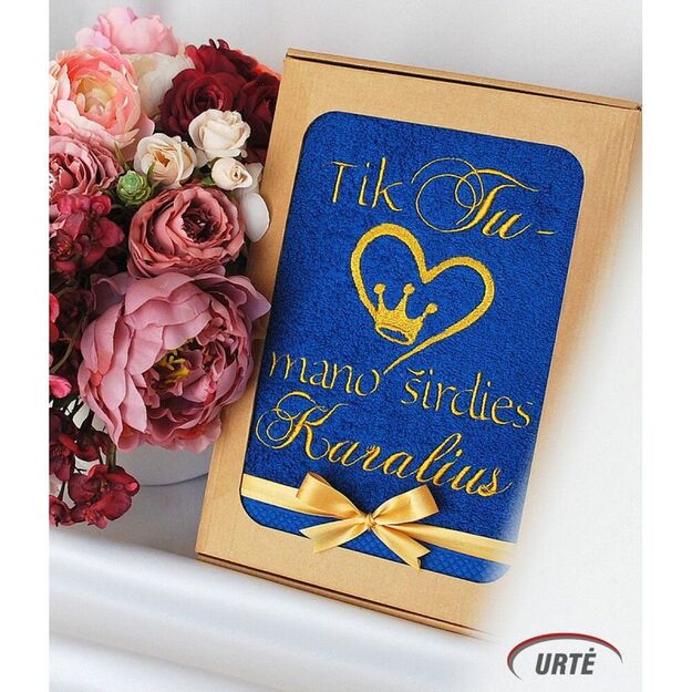 Siuvinėtas rankšluostis "Širdies Karaliai" 2