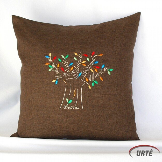 Dekoratyvinė pagalvė "Šeimos medis"