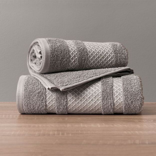 PREMIUM medvilninis rankšluostis "Pilkas"