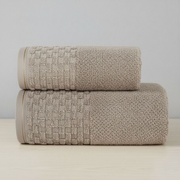 NEPTUN medvilninis rankšluostis "Švelniai ruda"