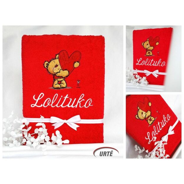 Siuvinėtas rankšluostis "Mylimukas" 2