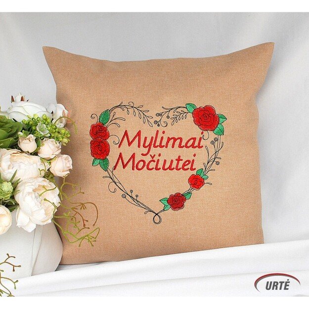 Dekoratyvinė pagalvė "Rožių pynė"