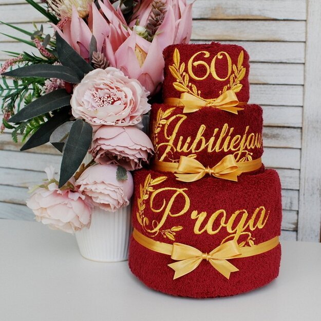 Rankšluosčių tortas "Jubiliejaus proga" 4
