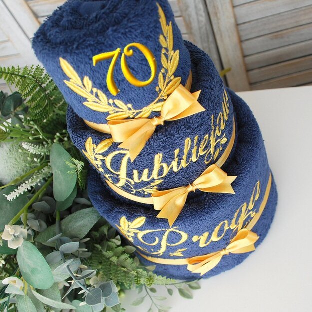 Rankšluosčių tortas "Jubiliejaus proga" 3