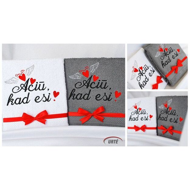 Siuvinėtas rankšluostis "Plazdanti širdis" 1