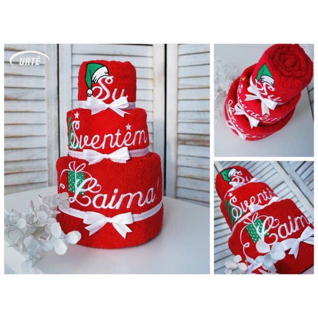 Rankšluosčių tortas "Su Šventėm!" 1