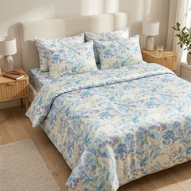 Satininė patalynė "Gėlės rūke"