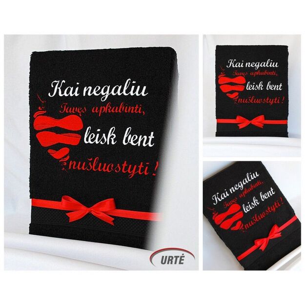 Siuvinėtas rankšluostis "Širdis širdin" 1