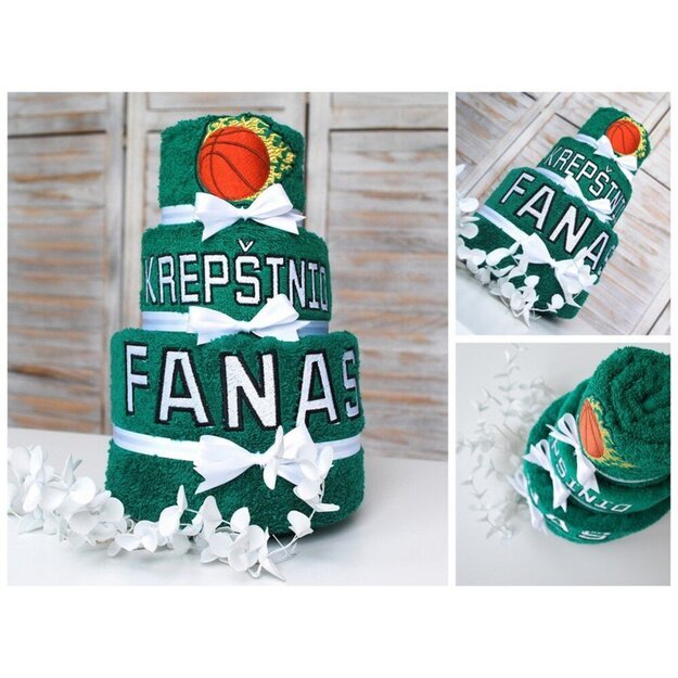 Rankšluosčių tortas "Krepšinio fanas" 1