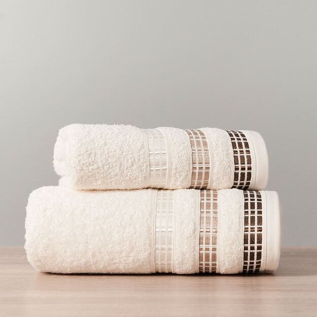 LUXURY medvilninis rankšluostis "Kreminis"