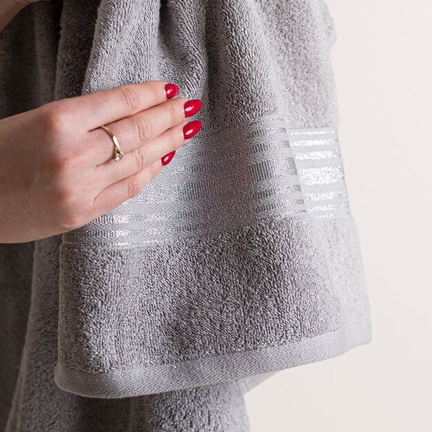 OSKAR medvilninis rankšluostis "Pilkas" 1