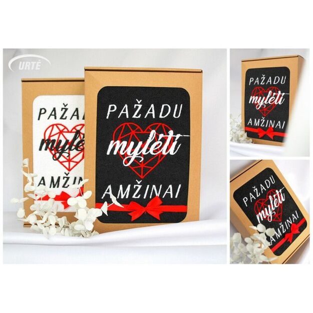 Siuvinėtas rankšluostis "Deimantinė širdis" 1