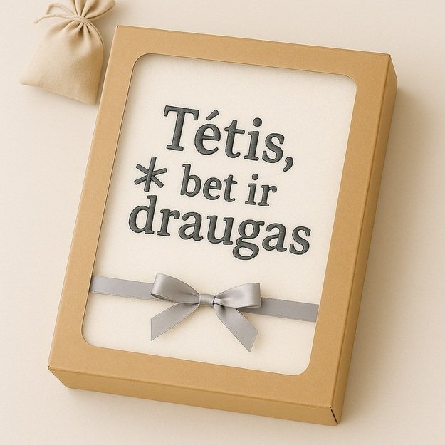 Siuvinėtas rankšluostis "Tėtis draugas"