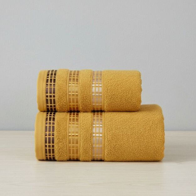 LUXURY medvilninis rankšluostis "Medaus auksinė"