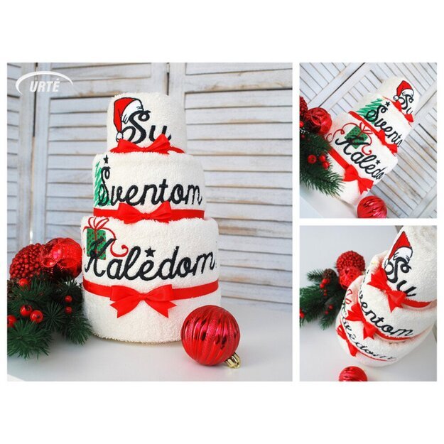 Rankšluosčių tortas "Su Šv. Kalėdom!" 3