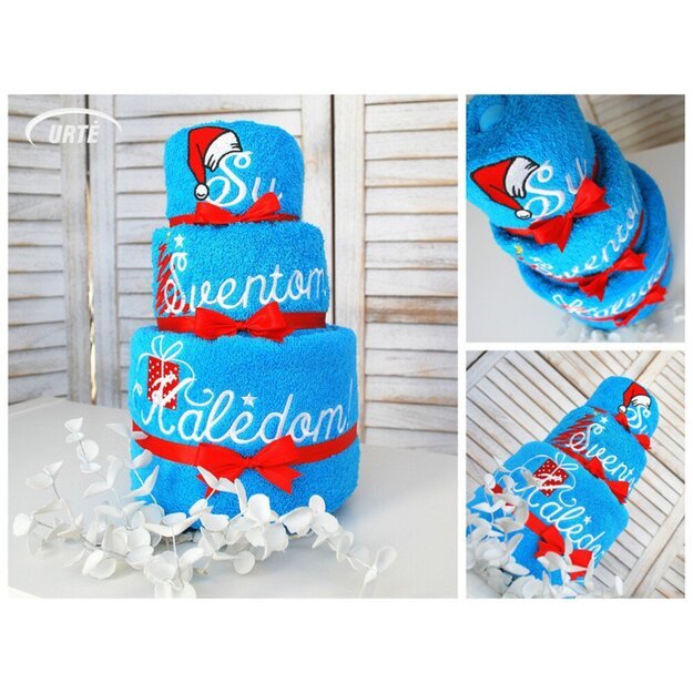 Rankšluosčių tortas "Su Šv. Kalėdom!" 4