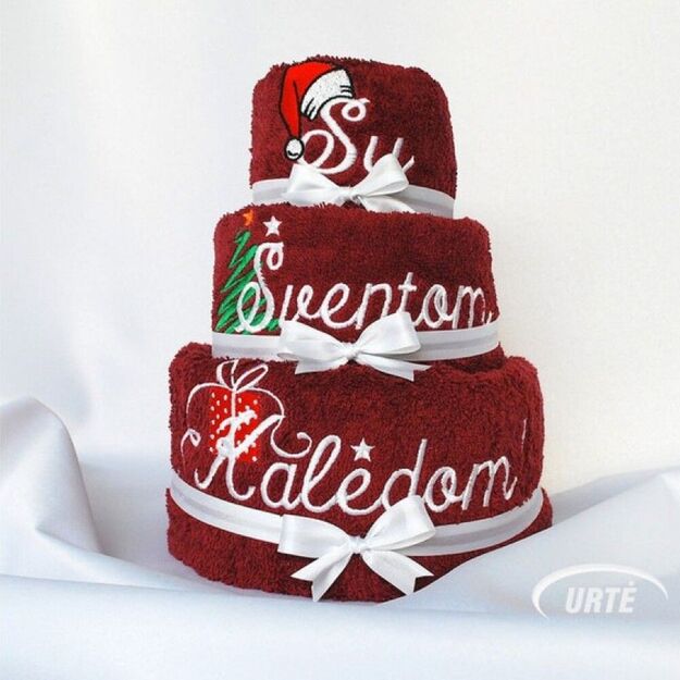 Rankšluosčių tortas "Su Šv. Kalėdom!" 5